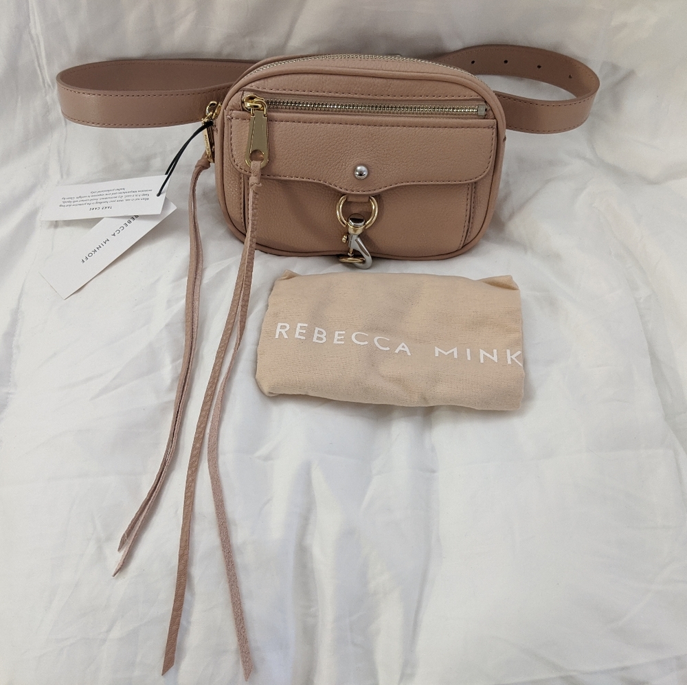 Rebecca Minkoff Pink Leather Blythe Belt Bag